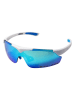 YEAZ Unisex-Sonnenbrille "SUNUP" in Weiß/ Blau