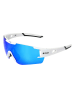 YEAZ Okulary sportowe unisex "Sunblow" w kolorze biało-niebieskim