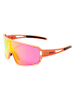 YEAZ Unisex-Sportbrille "Sunwave" in Orange/ Rosa