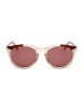 Carolina Herrera Damen-Sonnenbrille in Beige/ Rot