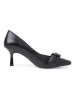 Tamaris Leder-Pumps in Schwarz