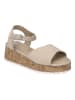 Gerry Weber Leder-Keilsandaletten in Beige