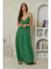 Rodier Lin Lniana sukienka w kolorze zielonym