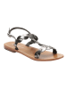 Les BAGATELLES Skórzane sandały "Burke" w kolorze srebrnym