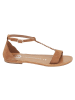 Les BAGATELLES Skórzane sandały "Clark" w kolorze karmelowo-złotym