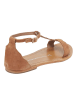 Les BAGATELLES Skórzane sandały "Clark" w kolorze karmelowo-złotym