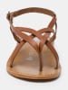 Les BAGATELLES Leder-Zehensandalen "Morris" in Hellbraun