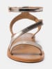 Les BAGATELLES Leder-Sandalen "Coney" in Gold