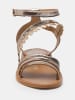 Les BAGATELLES Leder-Sandalen "Carroll" in Gold