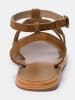 Les BAGATELLES Leder-Sandalen "Thuja" in Hellbraun