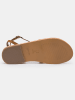 Les BAGATELLES Leren sandalen "Thuja" camel