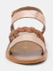 Les BAGATELLES Leder-Sandalen "Pulchella" in Hellbraun/ Rosa