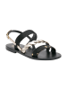 Les BAGATELLES Skórzane sandały "Pulchella" w kolorze czarnym