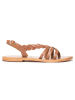 Les BAGATELLES Leren sandalen "Satyre" camel