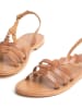 Les BAGATELLES Leren sandalen "Satyre" camel