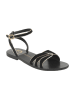 Les BAGATELLES Skórzane sandały "Kiele" w kolorze czarno-złotym