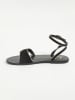 Les BAGATELLES Leren sandalen "Kiele" zwart/goudkleurig