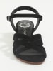 Les BAGATELLES Skórzane sandały "Uma" w kolorze czarnym