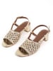 Les BAGATELLES Leder-Sandaletten "Kama" in Gold