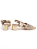 Les BAGATELLES Leder-Sandaletten "Kama" in Gold