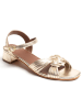 Les BAGATELLES Leder-Sandaletten "Falcom" in Gold