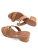 Les BAGATELLES Leren slippers "Jolan" camel