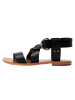 Les BAGATELLES Skórzane sandały "Abhayd" w kolorze czarnym
