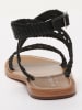 Les BAGATELLES Skórzane sandały "Abitha" w kolorze czarnym