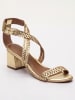 Les BAGATELLES Leder-Sandaletten "Gizelle" in Gold
