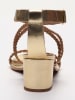 Les BAGATELLES Leder-Sandaletten "Gizelle" in Gold