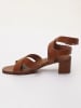 Les BAGATELLES Leren haksandalen "Genessis" camel