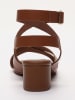 Les BAGATELLES Leren haksandalen "Genessis" camel