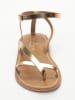 Les BAGATELLES Leren sandalen "Chandanika" donkergoudkleurig