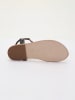 Les BAGATELLES Skórzane sandały "Alaia" w kolorze czarnym