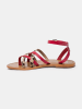 Les BAGATELLES Leder-Sandalen "Buf" in Rot