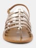 Les BAGATELLES Leder-Zehensandalen "Olleros" in Gold