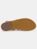 Les BAGATELLES Leder-Zehensandalen "Olleros" in Gold