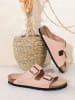 BAYTON Leder-Pantoletten "Tracy" in Rosa