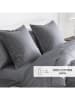 Cacharel textiles 2er-Set: Satin-Kissenbezüge in Grau