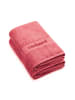 Cacharel 2-delige set: badhanddoeken "Hibiscus" roze