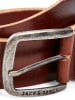 Jack & Jones Skórzany pasek w kolorze jasnobrązowym - dł. 90 cm