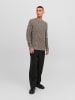 Jack & Jones Sweter "William" w kolorze brązowo-czarno-białym