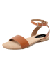 Lionellaeffe Skórzane sandały w kolorze jasnobrązowym
