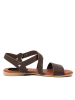 Lionellaeffe Skórzane sandały w kolorze khaki