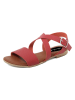 Lionellaeffe Skórzane sandały w kolorze czerwonym