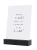 Eulenschnitt 2er-Set: Kartenständer in Schwarz - (B)10,5 x (T)1,5 cm