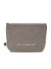 Eulenschnitt Kosmetiktasche "Hello New Day" in Taupe - (B)23 x (H)15 x (T)6 cm