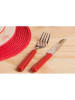 Trendy Kitchen by EXCÉLSA 24-delige bestekset "Fashion" rood