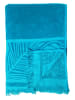 Le Comptoir de la Plage Strandtuch "Dantela - Kariba" in Blau - (L)170 x (B)90 cm