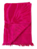 Le Comptoir de la Plage Ręcznik plażowy "Dantela - Manzanillo" w kolorze różowym - 170 x 90 cm